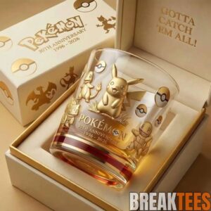 Pokemon 30th Anniversary ‘Gotta Catch’em All!’ Whiskey Glass