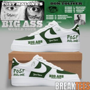 Post Malone Big Ass World Tour Custom Air Force 1 Shoes