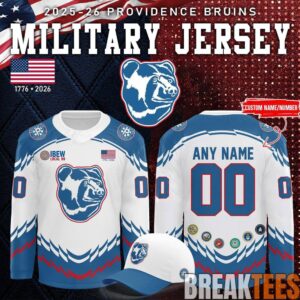 Providence Bruins 2026 Military Appreciation Custom Hockey Jersey