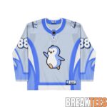 Pudgy Penguins Blue Hockey Jersey 1