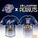Reno Aces Peanuts Night MiLB 2026 Personalized Baseball Jersey