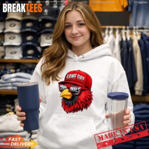 Retro Cardinal Baseball Game Day T-Shirt 1