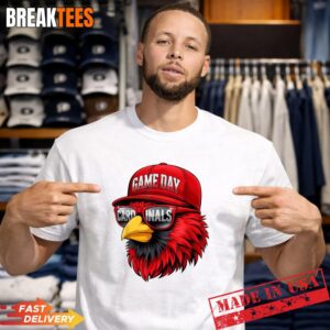 Retro Cardinal Baseball Game Day T-Shirt