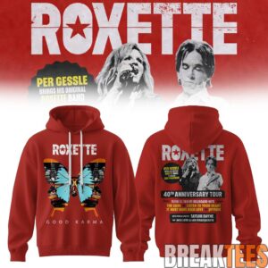 Roxette 40th Anniversary Tour 2026 Special Hoodie 1 Roxette 40th Anniversary Tour 2026 Special Hoodie 2