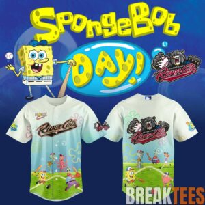 Sacramento River Cats x SpongeBob Squarepants Day Special Baseball Jersey