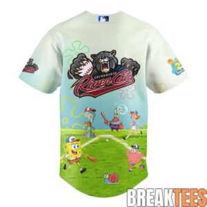 Sacramento River Cats x SpongeBob Squarepants Day Special Baseball Jersey 2