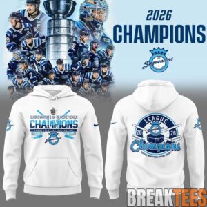 Saguenens de Chicoutimi 2026 Quebec Maritime Junior Hockey League Champions Hoodie
