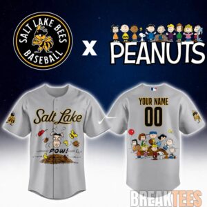 Salt Lake Bees Peanuts Night MiLB 2026 Personalized Baseball Jersey
