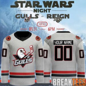 San Diego Gulls 2026 Star Wars Night Custom Hockey Jersey