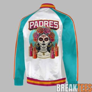 San Diego Padres 2026 Da de los Muertos Special Bomber Jacket 2