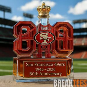 San Francisco 49ers 80th Anniversary Limited Edition Whiskey Bottle