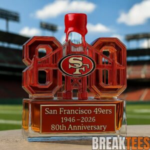 San Francisco 49ers 80th Anniversary Limited Edition Whiskey Bottle 2