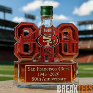 San Francisco 49ers 80th Anniversary Limited Edition Whiskey Bottle 3