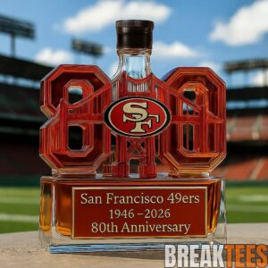 San Francisco 49ers 80th Anniversary Limited Edition Whiskey Bottle 4
