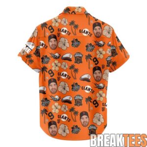 San Francisco Giants Brandon Belt Celebration Day Hawaiian Shirt 2