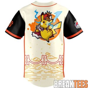 San Francisco Giants x Pokmon Worlds Night Special Baseball Jersey 2