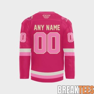 Springfield Thunderbirds 2026 Pink in the Rink Custom Hockey Jersey 2