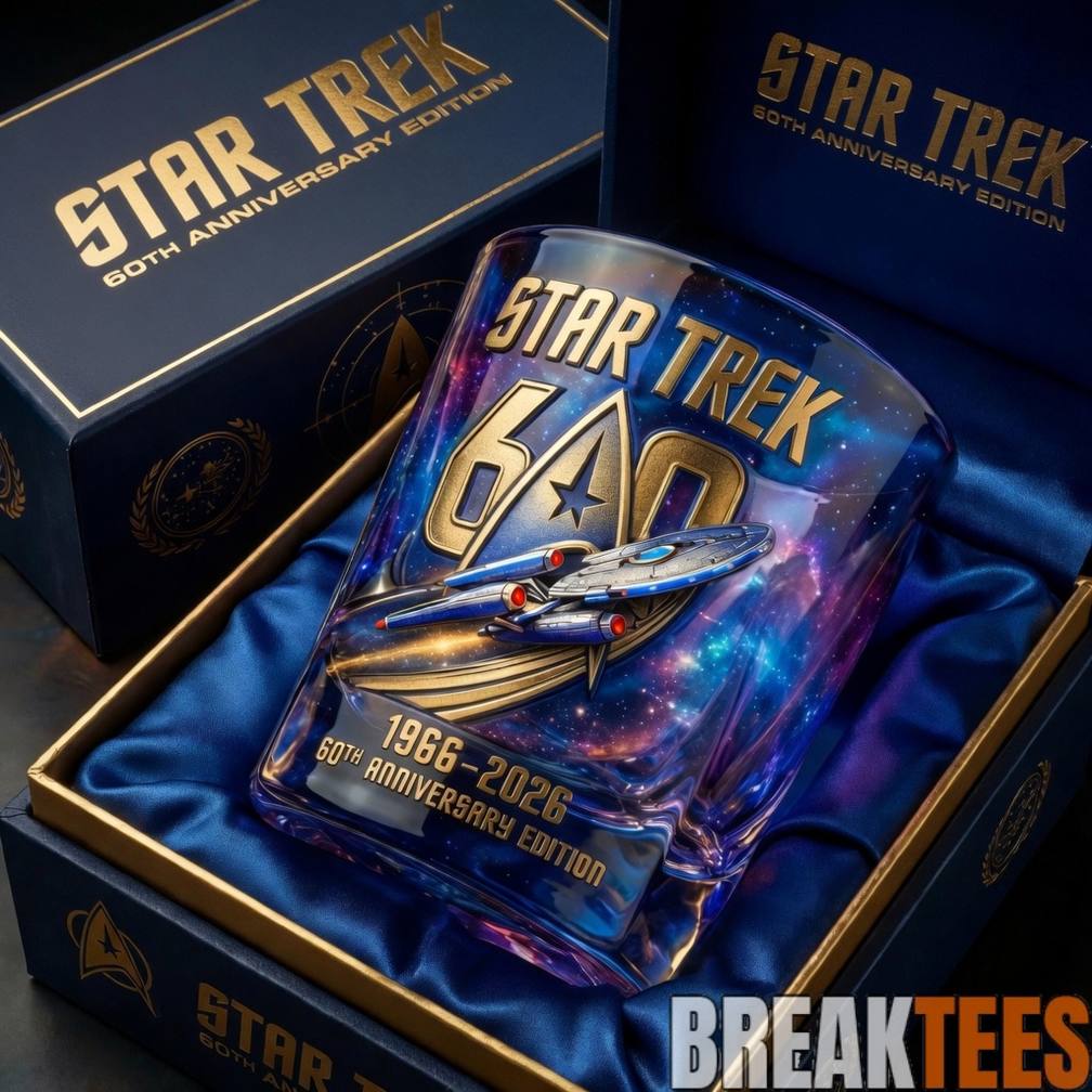 Star Trek 60th Anniversary Commemorative Whiskey Glass Star Trek 60th Anniversary Commemorative Whiskey Glass