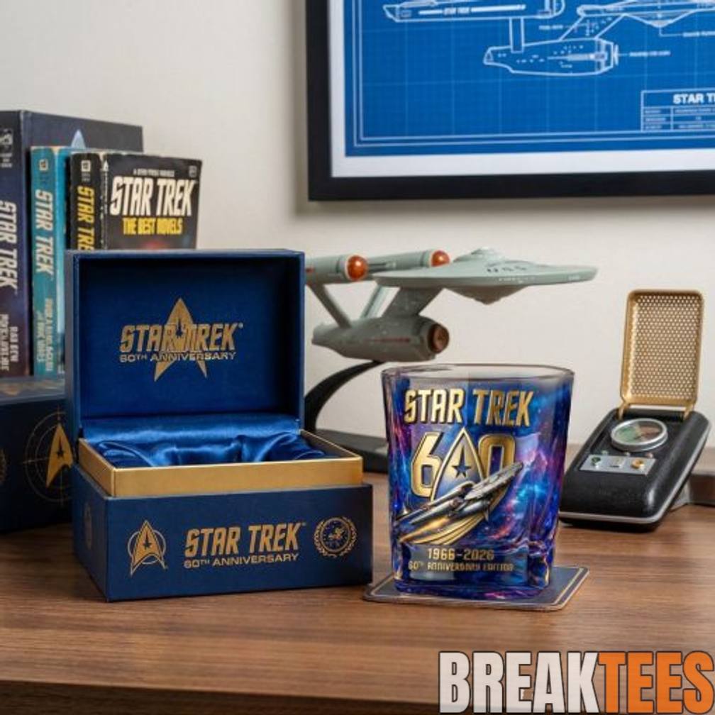 Star Trek 60th Anniversary Commemorative Whiskey Glass Star Trek 60th Anniversary Commemorative Whiskey Glass