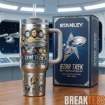 BreakTees 26 Star Trek 60th Anniversary The Final Frontier Stainless Silver Tumbler 1