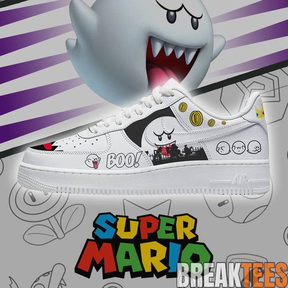 Super Mario King Boo Special Edition AF1 Sneaker Super Mario King Boo Special Edition AF1 Sneaker