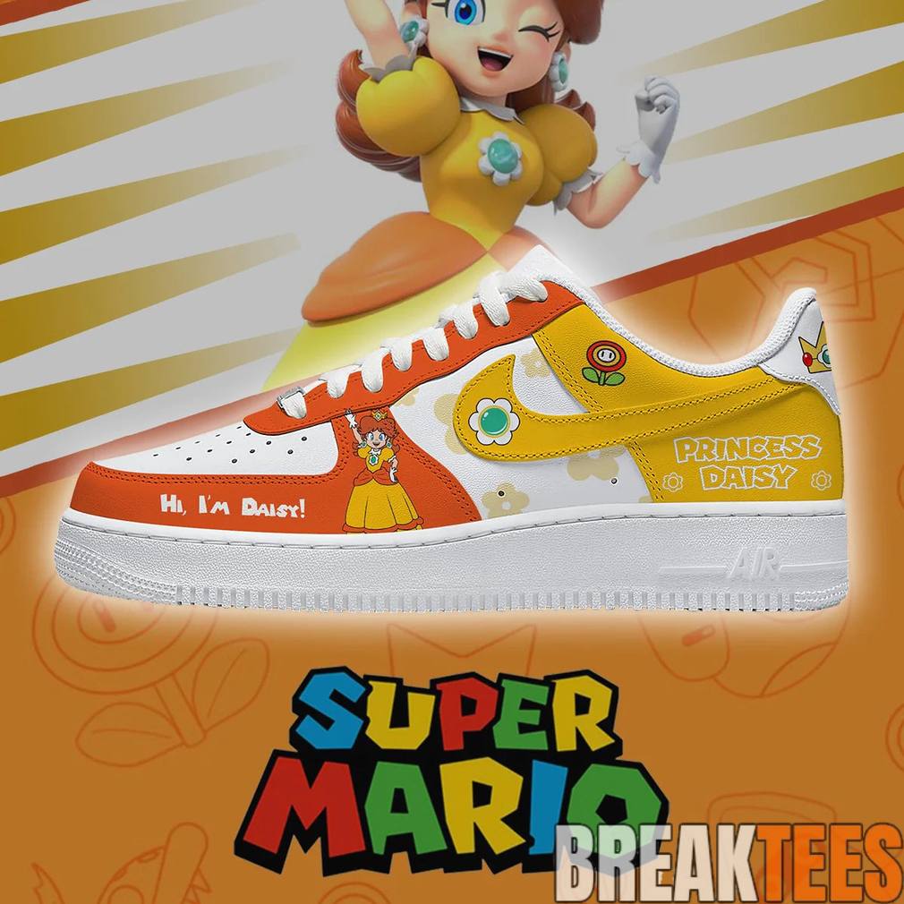 Super Mario Princess Daisy Special Edition AF1 Sneaker Super Mario Princess Daisy Special Edition AF1 Sneaker