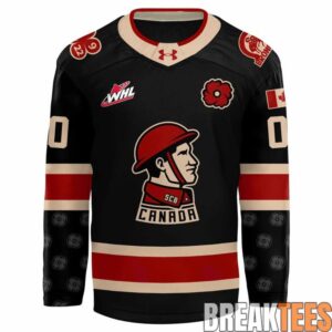 Swift Current Broncos Remembrance Day Hockey Jersey 1