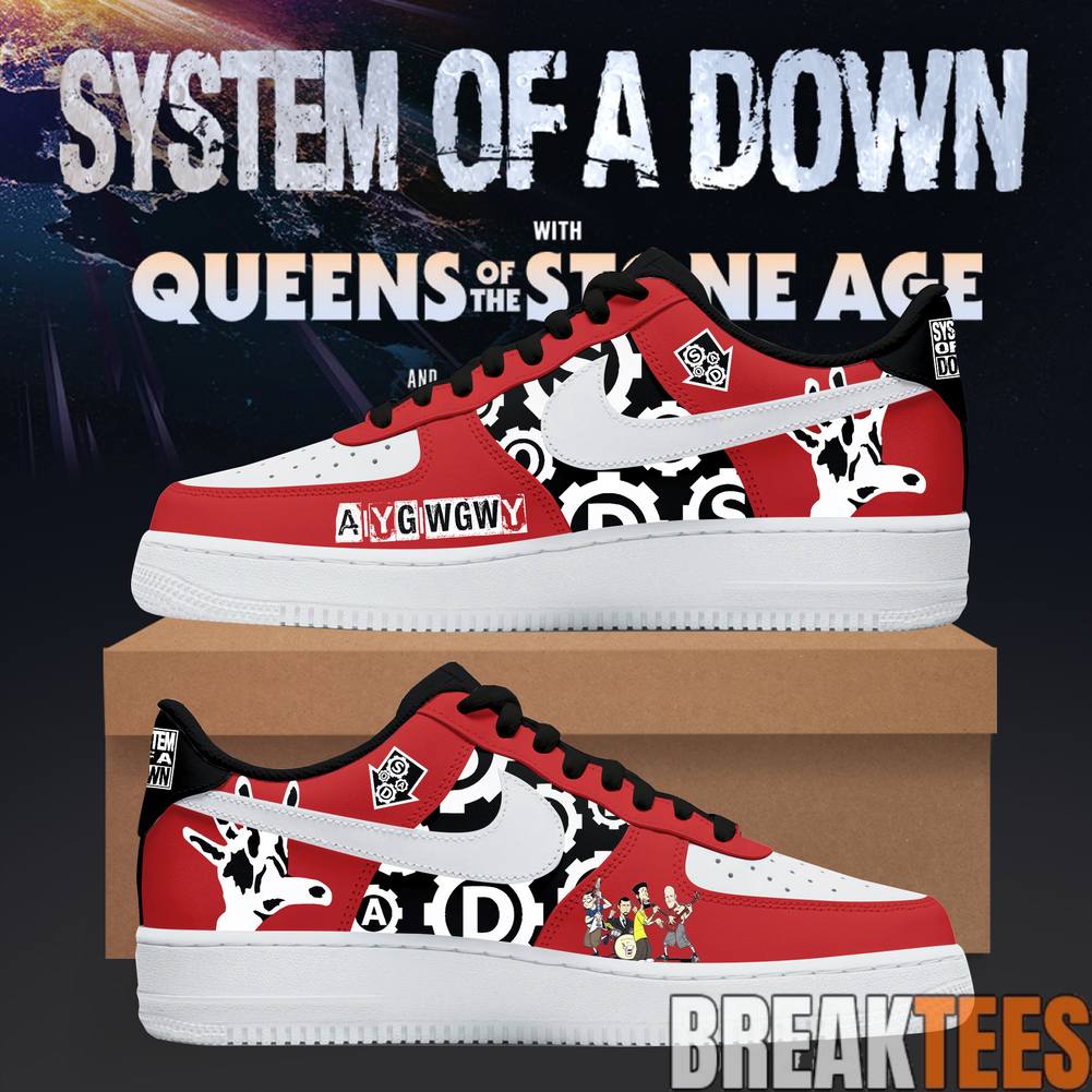 System of a Down ”WAKE UP” Customize AF1 Shoes System of a Down ”WAKE UP” Customize AF1 Shoes