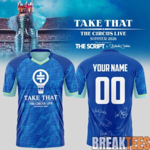 Take That x The Script The Circus Live 2026 Custom Football Jersey