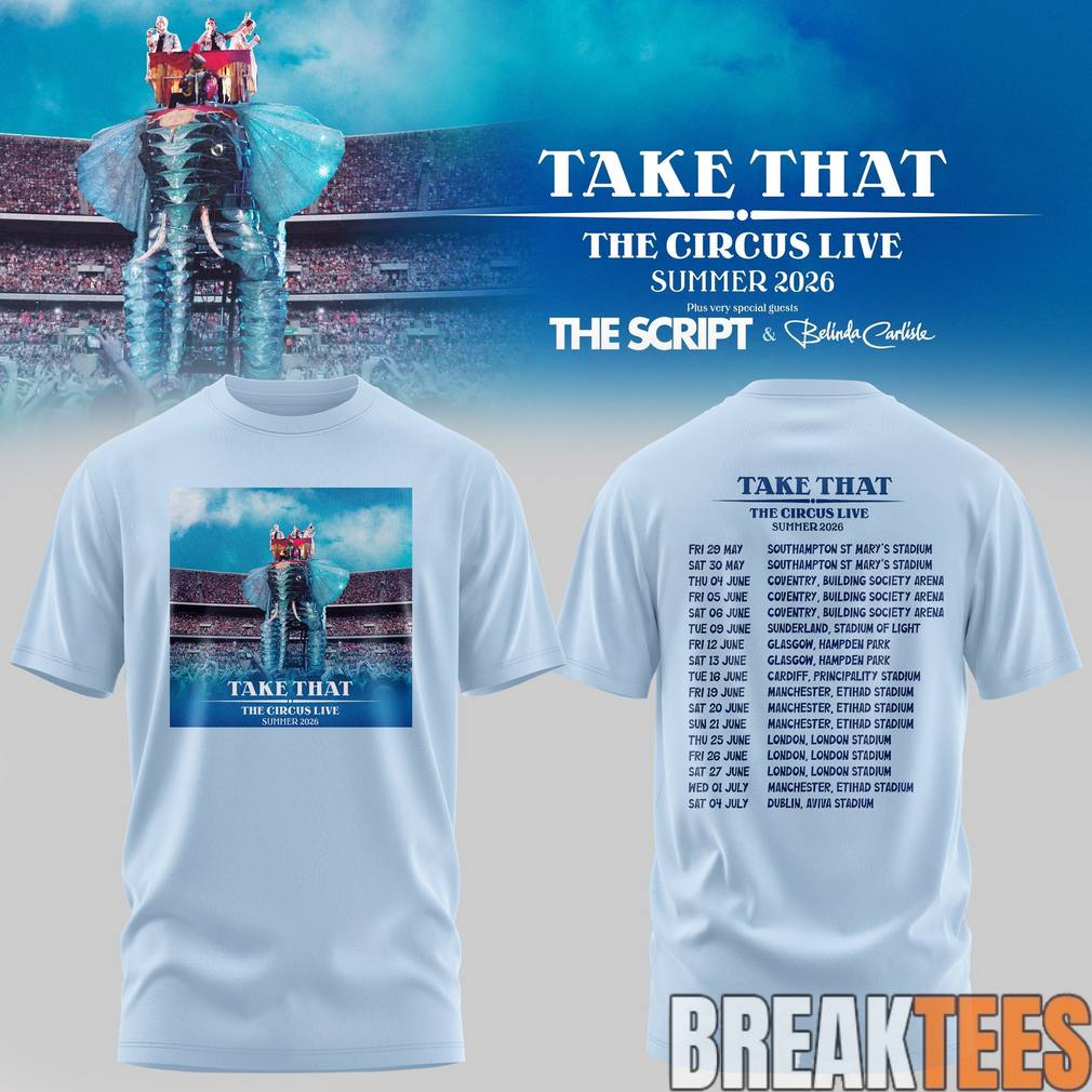 Take That x The Script The Circus Live Summer 2026 Shirt Take That x The Script The Circus Live Summer 2026 Shirt