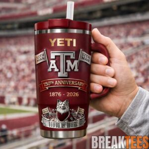 Texas A&M Aggies 150th Anniversary Home of 12th Man YETI Tumbler 1