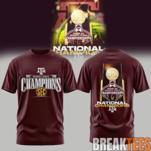 Texas A&M Aggies NCAA DI Womens Tennis Championships Shirt