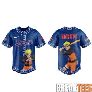 Texas Rangers x Naruto Night 2026 Baseball Jersey 1
