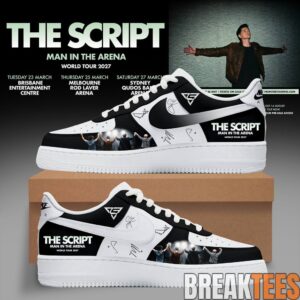 The Script – Man In The Arena Tour 2026 Custom Air Force 1 Shoes