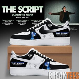 The Script - Man In The Arena Tour 2026 Custom Air Force 1 Shoes 1 The Script - Man In The Arena Tour 2026 Custom Air Force 1 Shoes 1