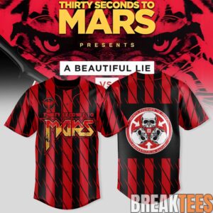 Thirty Seconds to Mars ”A Beautiful Lie vs. This Is War” European Tour Special Jersey
