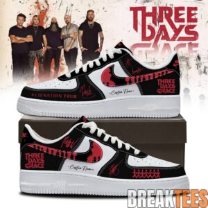 Three Days Grace Alienation Tour 2026 Custom Air Force 1 Shoes