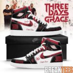 Three Days Grace Alienation Tour 2026 Custom Air Jordan 1 Shoes 1