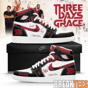 Three Days Grace Alienation Tour 2026 Custom Air Jordan 1 Shoes