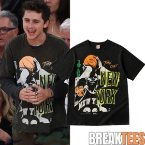 Timothee Chalamet New York Knicks MSG Game 1 Shirt