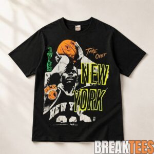 Timothee Chalamet New York Knicks MSG Game 1 Shirt 1