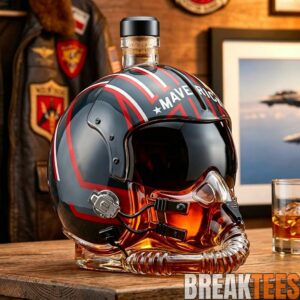 Top Gun 40th Anniversary 'Maverick' Flight Helmet Limited Edition Whiskey Bottle 1