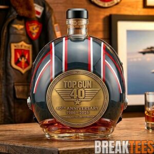 Top Gun 40th Anniversary 'Maverick' Flight Helmet Limited Edition Whiskey Bottle 2