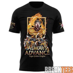 Vegas Golden Knights 'Forged in Gold' Playoffs 2026 T-Shirt 1