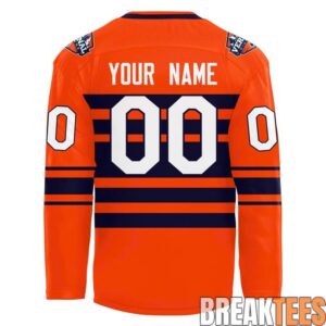 Vernal Oilers Orange Hockey Jersey 2
