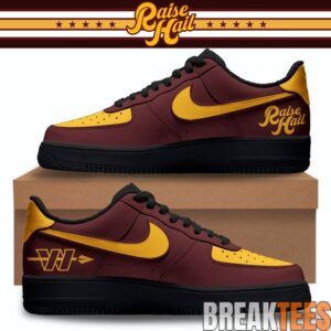 Washington Commanders Hail Raiser 2026 Custom Air Force 1 Shoes 1
