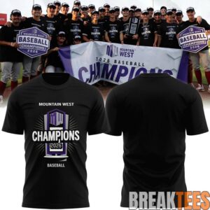 Washington State Cougars 2026 Mountain West Baseball Tournament Champions Shirt