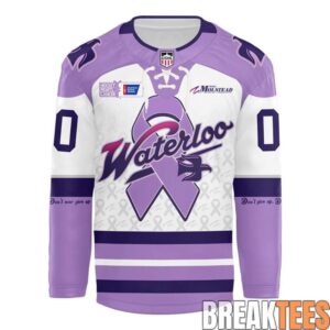 Waterloo Black Hawks x Hockey Fights Cancer Hockey Jersey 1