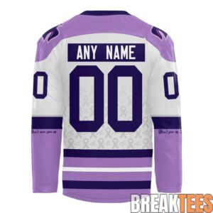 Waterloo Black Hawks x Hockey Fights Cancer Hockey Jersey 2