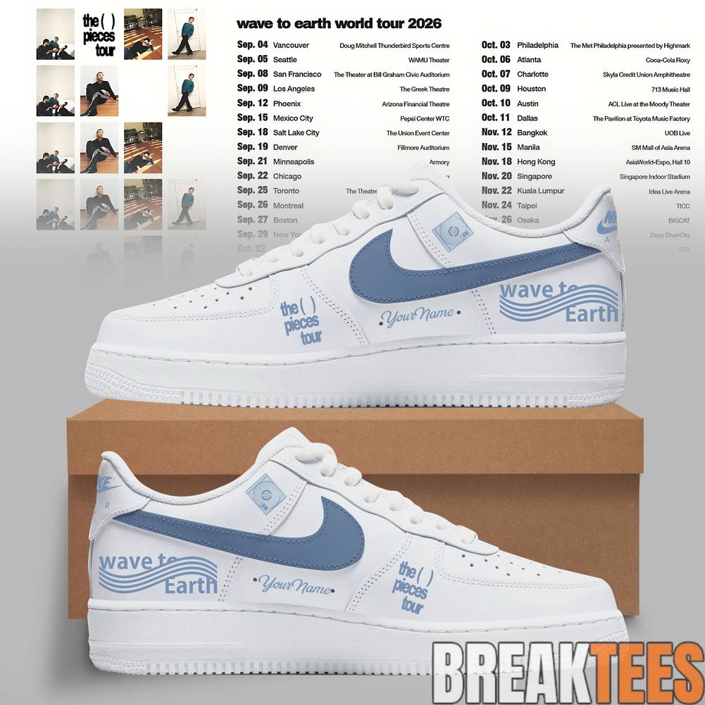 Wave to Earth The Pieces Tour Moonlight Wave Low Custom AF1 Shoes Wave to Earth The Pieces Tour Moonlight Wave Low Custom AF1 Shoes
